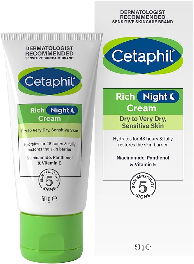  Cetaphil Long-lasting hydration face moisturizer for 48-hour moisture and skin barrier restoration